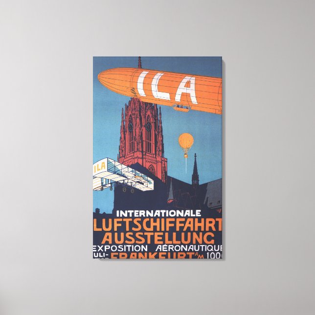 Red Cathedral - 1st Aeronautical Exposition Canvas Print (Front)