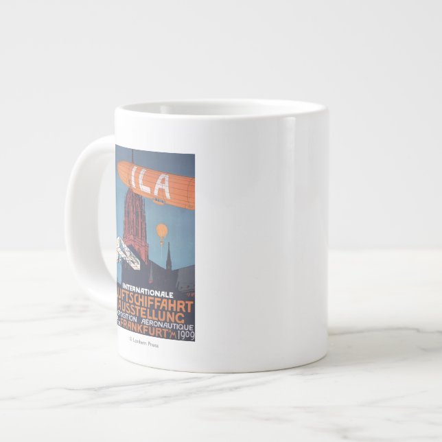 Red Cathedral - 1st Aeronautical Exposition Large Coffee Mug (Front Left)