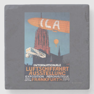 Red Cathedral - 1st Aeronautical Exposition Stone Coaster