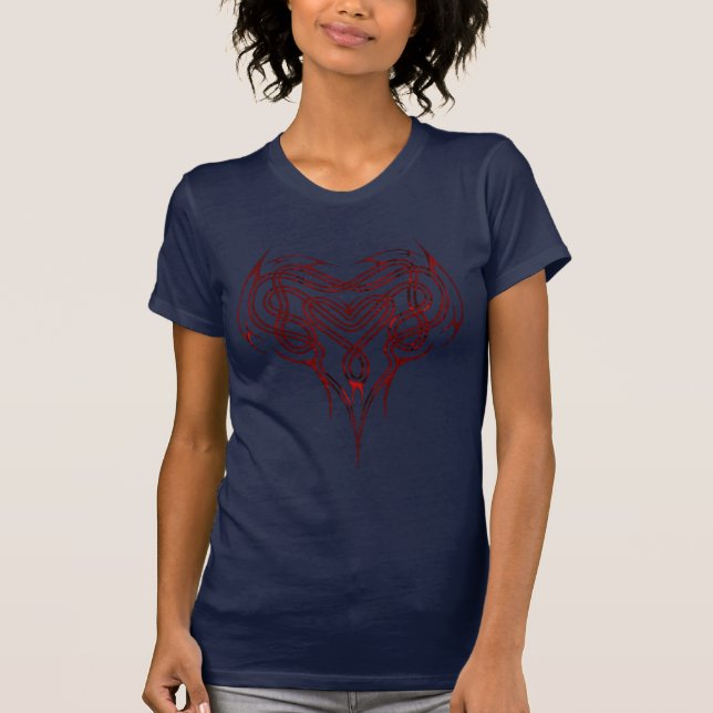 Red Celtic Heart Knot T-Shirt (Front)