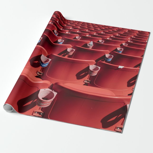 Red chair lot wrapping paper (Unrolled)