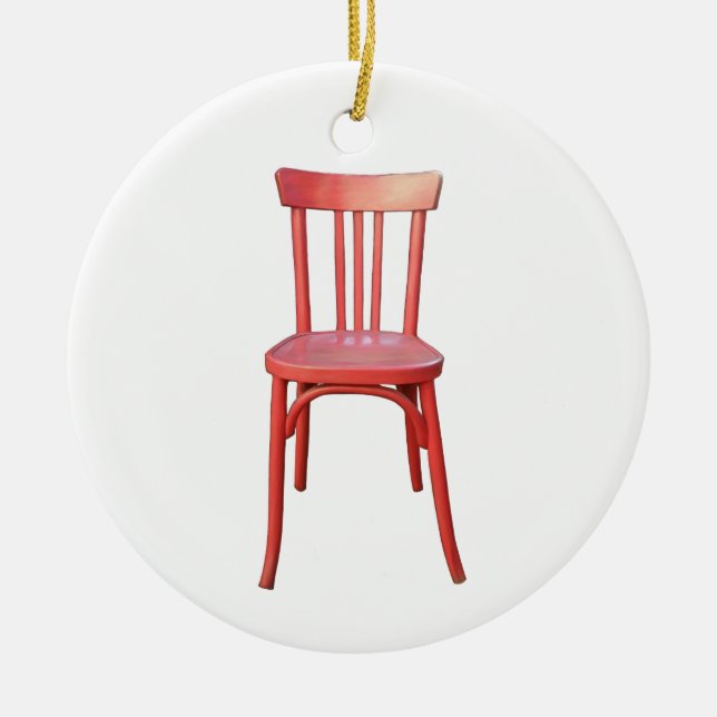 Red Chair Ornament (Front)