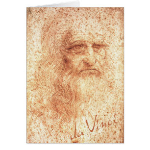 Red Chalk Leonardo da Vinci self-portrait