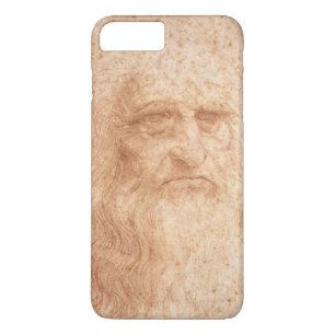 Red Chalk, Leonardo da Vinci self-portrait iPhone 8 Plus/7 Plus Case