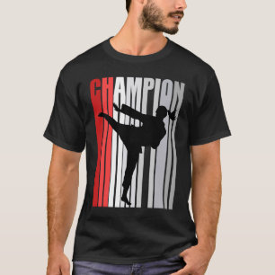 Red Champion Of Karate Sparring Birthday Competiti T-Shirt