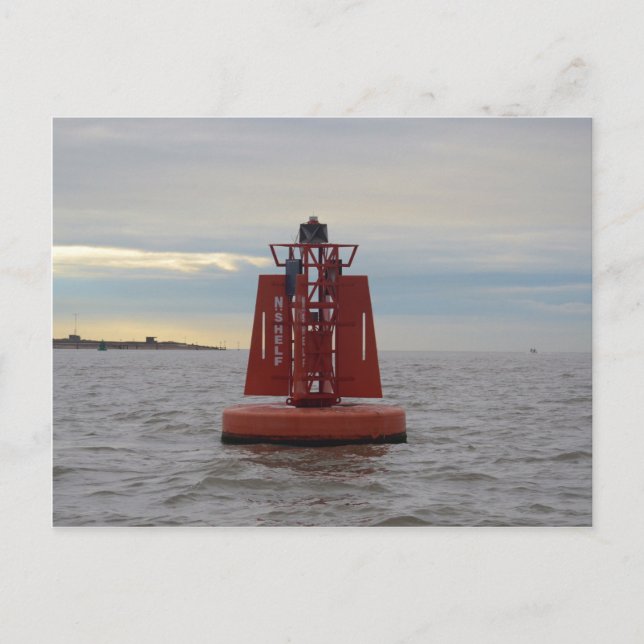 Red Channel Buoy Postcard (Front)
