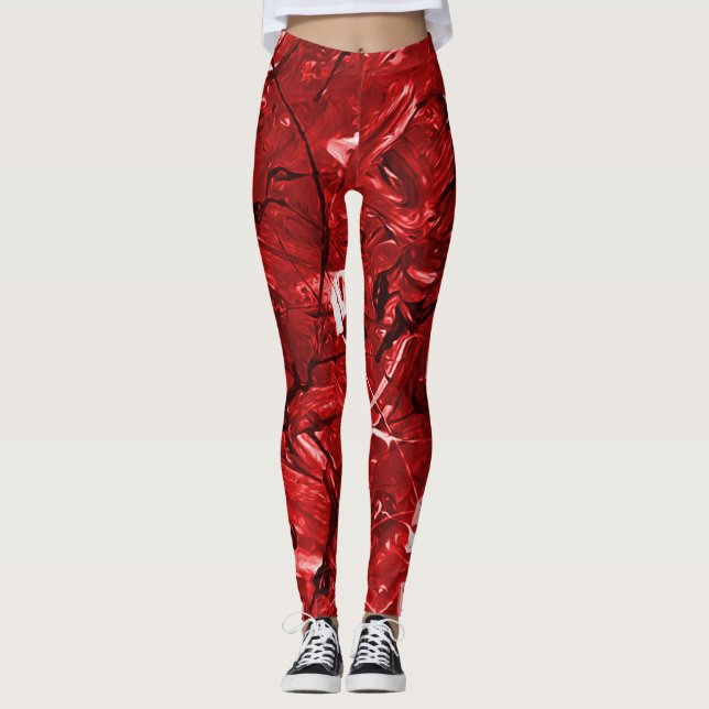 Red Chaos Leggings (Front)