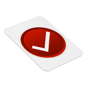 Red Check Mark Symbol Magnet