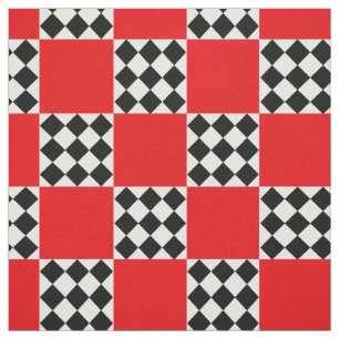Red Checkered Fabric