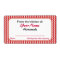Red Checks Personalised Pickle Canning Jar Labels