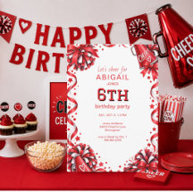 Red Cheer Birthday Party