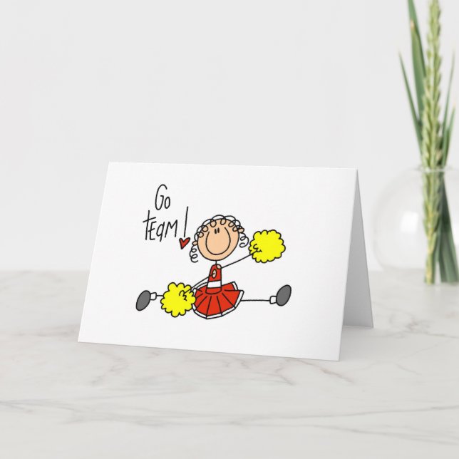 Red Cheerleader Card (Front)