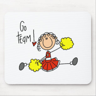 Red Cheerleader Mouse Mat