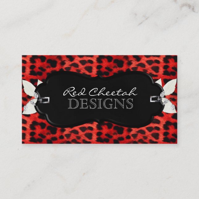 Red Cheetah Business Card (Front)