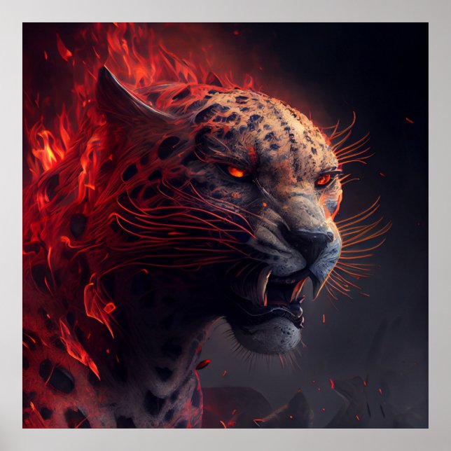 Red Cheetah Poster (Front)