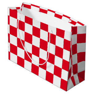 Red Chequered Large Gift Bag