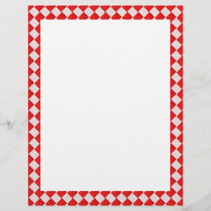 Red Chequered Picnic Tablecloth Background Flyer