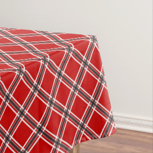 Red chequered tablecloth