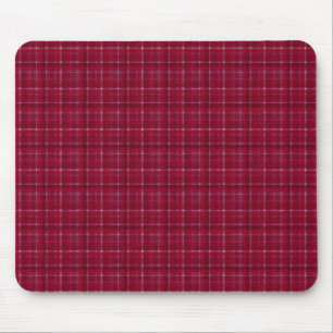 Red Chequered Tartan Mouse Mat