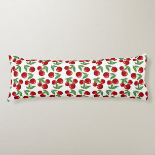 Red Cherries All Over Pattern Body Cushion
