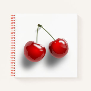 Red Cherries Cute Modern Notebook / Journal