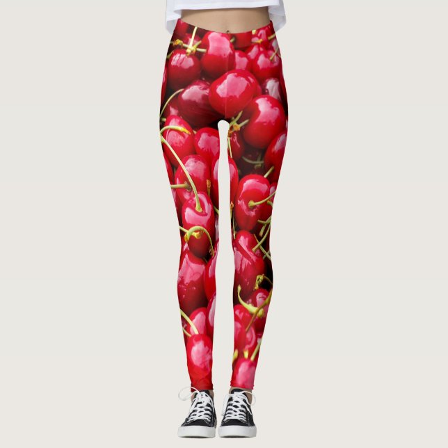 Red Cherries Leggings (Front)