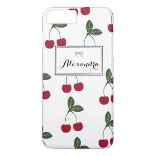 Red Cherries Pattern Personalised iPhone 7 Plus iPhone 8 Plus/7 Plus Case