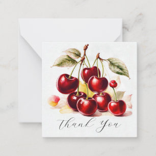 Red Cherries Thank You Card