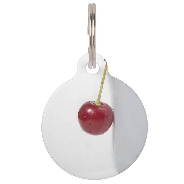 Red Cherry Berry Pet Tag (Front)