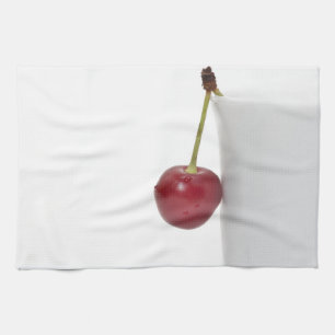 Red Cherry Berry Tea Towel