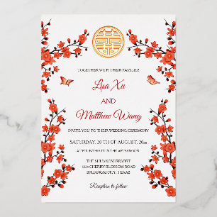Red Cherry Blossom   Chinese Wedding