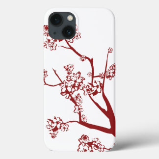 Red Cherry Blossom iPad Case