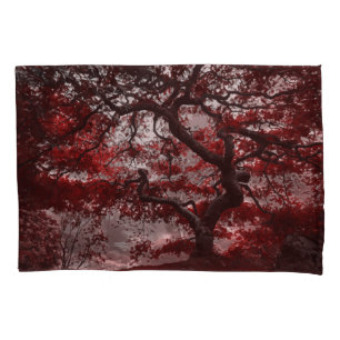 Red Cherry Blossom Tree Pillowcase