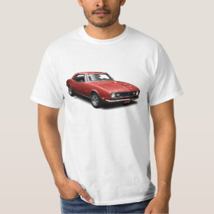 Red Cherry Bomb Camaro on White T-Shirt