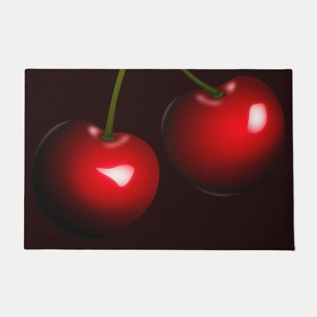 Red Cherry Doormat Fruits Your Colours (Front)