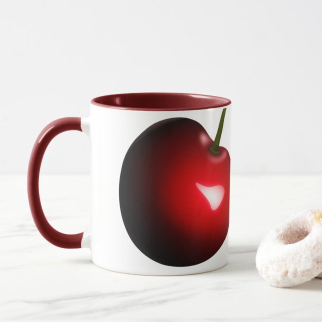 Red Cherry Mug (With Donut)