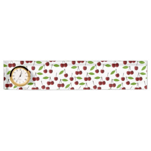 Red Cherry, Pattern Of Cherries, Leaves, Fruit Nameplate