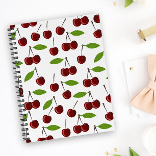 Red Cherry, Pattern Of Cherries, Leaves, Fruit Planner