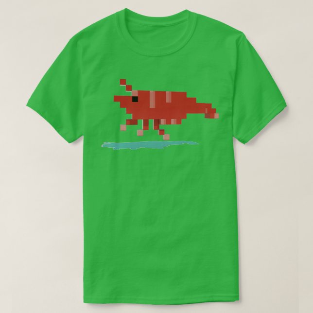 Red Cherry Shrimp T-Shirt (Design Front)