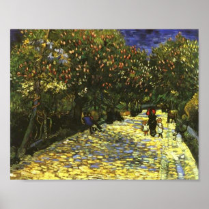 Red Chestnuts in Arles Park, Van Gogh Fine Art Poster