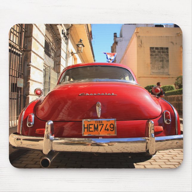 Red Chevrolet Mouse Mat (Front)