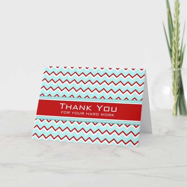 Red Chevron Administrative Professionals Day Card (Front)