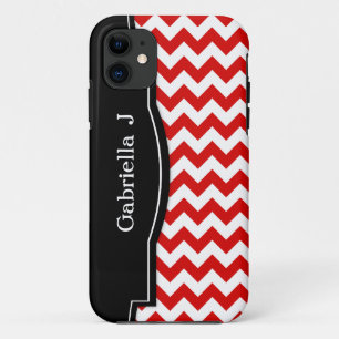 Red Chevron Black Frame iPhone 5 case