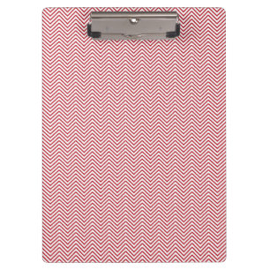 Red Chevron Clipboard Chic Office Organiser