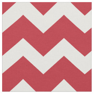 Red Chevron Holiday Christmas Pattern Fabric