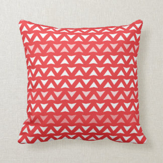 Red Chevron Throw Pillow