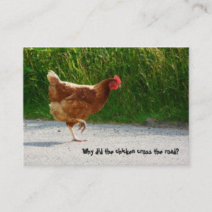 Red Chicken Cross the Road business card