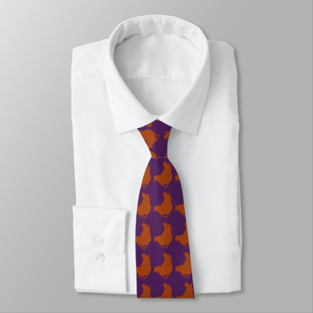 Red Chicken Hen Tie (Tied)
