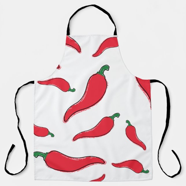 Red chile, cayenne-pepper cartridge. Spanish press Apron (Front)