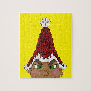 Red Chile Hat Elf Jigsaw Puzzle